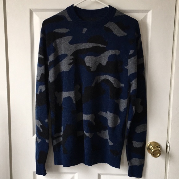 Valentino Other - Blue Camouflage print crew neck jumper size Med